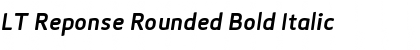 Download LT Reponse Rounded Bold Italic Font Title Preview