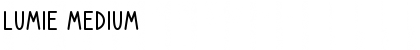 Download Lumie Medium Font Title Preview