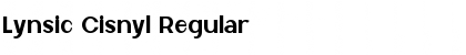 Download Lynsic Cisnyl Regular Font Title Preview