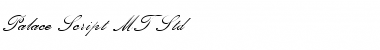 Download Palace Script MT Std Regular Font Title Preview