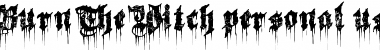 Download Burn The Witch Regular Font Title Preview
