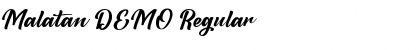 Download Malatan DEMO Regular Font Title Preview