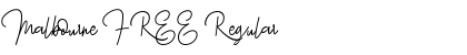 Download Malbourne FREE Regular Font Title Preview