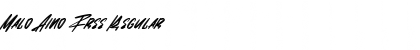 Download Malo Aino Free Regular Font Title Preview