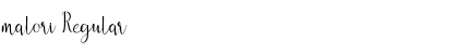 Download malori Regular Font Title Preview