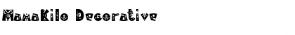 Download MamaKilo Decorative Font Title Preview