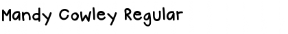 Download Mandy Cowley Regular Font Title Preview