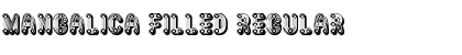 Download Mangalica Filled Regular Font Title Preview