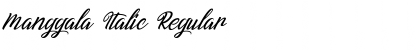 Download Manggala Italic Regular Font Title Preview