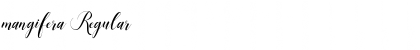 Download mangifera Regular Font Title Preview
