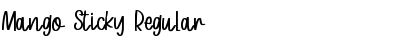 Download Mango Sticky Regular Font Title Preview