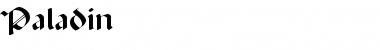 Download Paladin Medium Font Title Preview