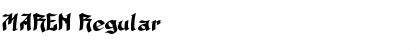 Download MAREN Regular Font Title Preview