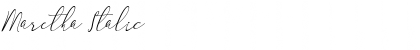 Download Maretha Italic Font Title Preview