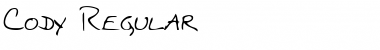 Download Cody Regular Font Title Preview