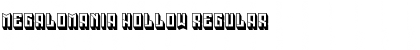 Download Megalomania Hollow Regular Font