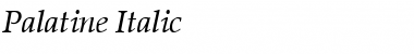 Download Palatine Italic Font Title Preview