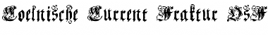 Download Coelnische Current Fraktur OsF Regular Font Title Preview