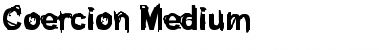 Download Coercion Medium Font Title Preview