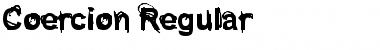 Download Coercion Regular Regular Font Title Preview