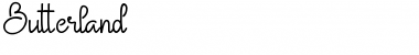Download Butterland Regular Font Title Preview