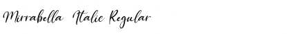Download Mirrabella  Italic Regular Font Title Preview