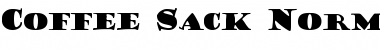 Download CoffeeSack Normal Font Title Preview