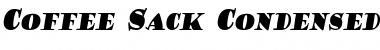 Download CoffeeSackCondensed Italic Font Title Preview