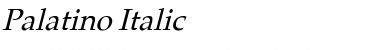 Download Palatino Italic Font Title Preview