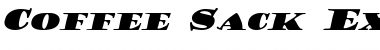 Download CoffeeSackExtended Italic Font Title Preview