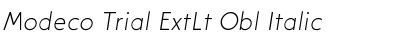 Download Modeco Trial ExtLt Obl Italic Font