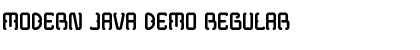 Download Modern Java Demo Regular Font Title Preview