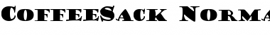 Download CoffeeSack Normal Font Title Preview