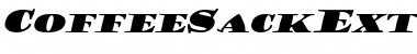 Download CoffeeSackExtended Italic Font Title Preview
