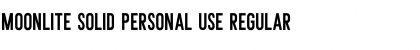 Download Moonlite Solid Personal Use Regular Font