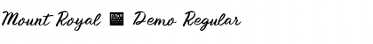 Download Mount Royal - Demo Regular Font