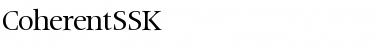 Download CoherentSSK Regular Font Title Preview