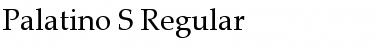 Download Palatino S Regular Font Title Preview