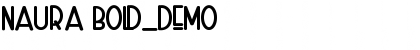 Download Naura Bold_DEMO Font Title Preview