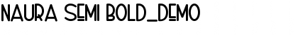 Download Naura Semi Bold_DEMO Font Title Preview