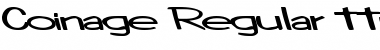 Download Coinage Regular Font Title Preview