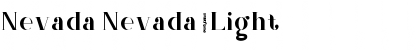 Download Nevada Nevada_Light Font Title Preview