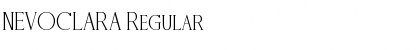 Download NEVOCLARA Regular Font Title Preview