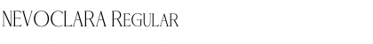 Download NEVOCLARA Regular Font Title Preview