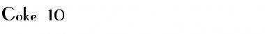 Download Coke 10 Bold Font Title Preview