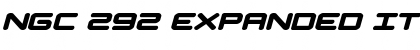 Download NGC 292 Expanded Italic Regular Font Title Preview
