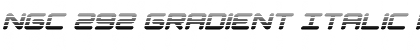 Download NGC 292 Gradient Italic Regular Font Title Preview