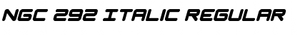 Download NGC 292 Italic Regular Font Title Preview