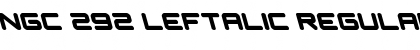 Download NGC 292 Leftalic Regular Font Title Preview