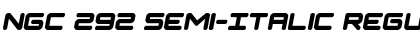Download NGC 292 Semi-Italic Regular Font Title Preview